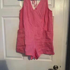 Athleta Bright Pink Romper